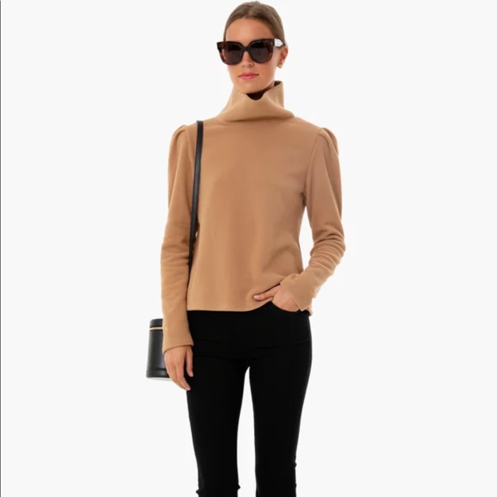 Dudley Stephens Palmer Turtleneck in Camel